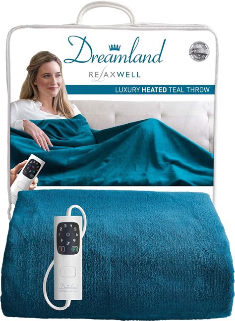 Machine washable and tumble dryer safe, to keep it clean and fresh. . Dreamland heated throw